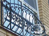 Объемная кованая решетка, фрагмент. Фото 6.