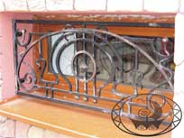 Кованая решетка, модерн.  Фото 24.