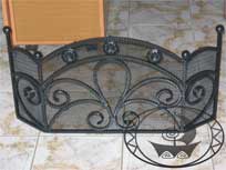 Кованый каминный экран. Фото 14.